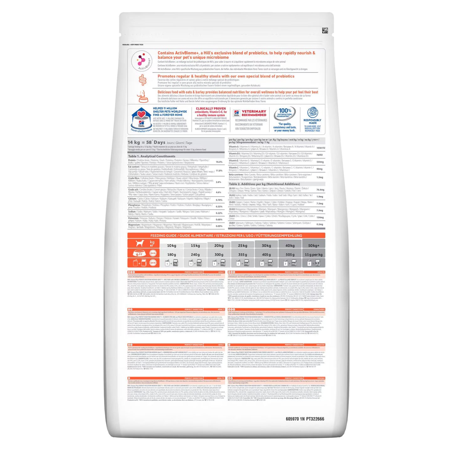 Hills Medium Adult Perfect Digestion 12kg