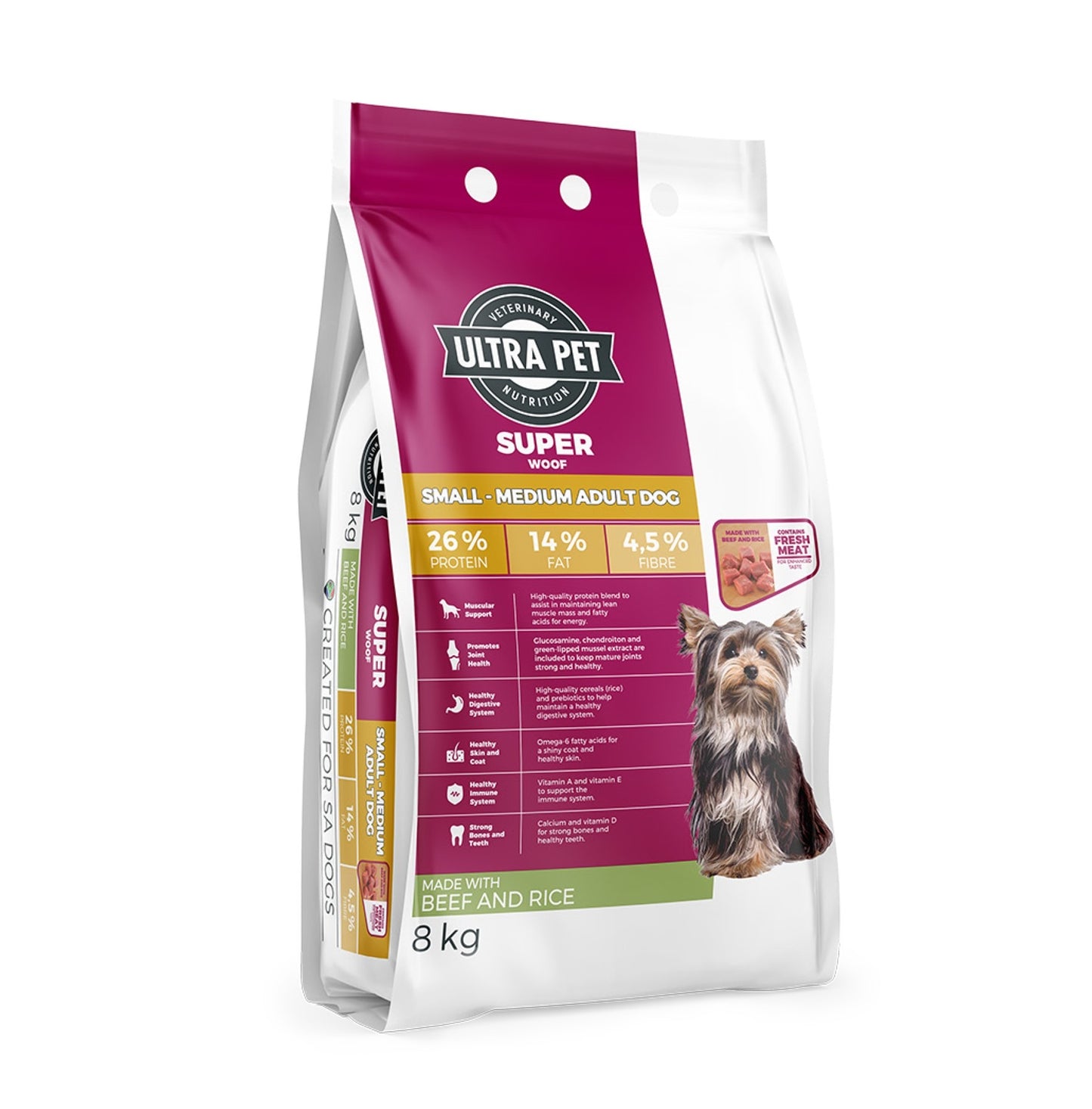 Ultra Pet Superwoof S-M Adult Beef & Rice