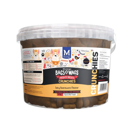 Montego Crunchies Juicy Boerewors 2kg Bucket