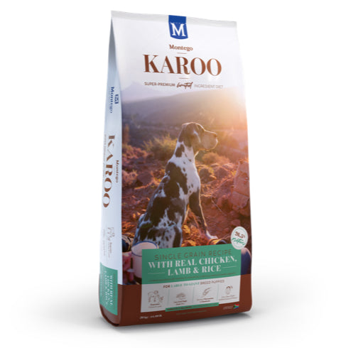 Montego Karoo Single Grain Chicken+Lamb & Rice  8 kg Large-Giant Puppy