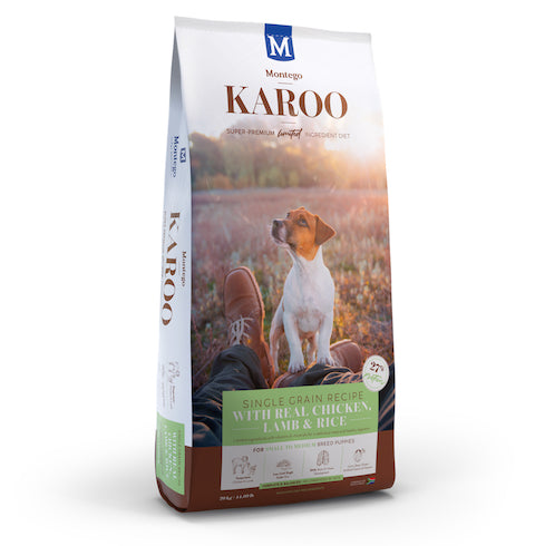 Montego Karoo Single Grain Chicken+Lamb & Rice 20kg Puppy