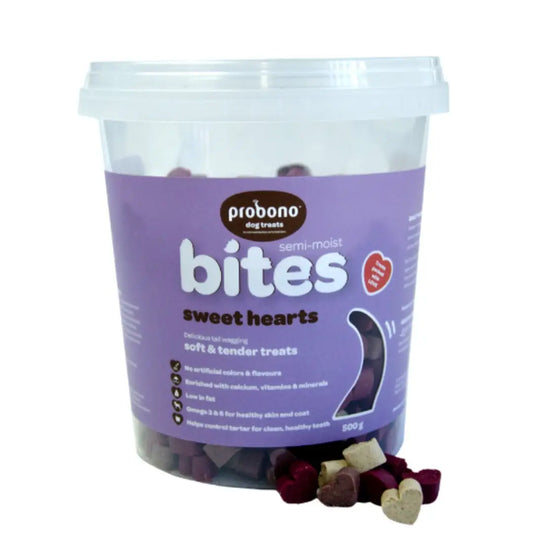 Probono Bites Sweet Hearts 500g Tub