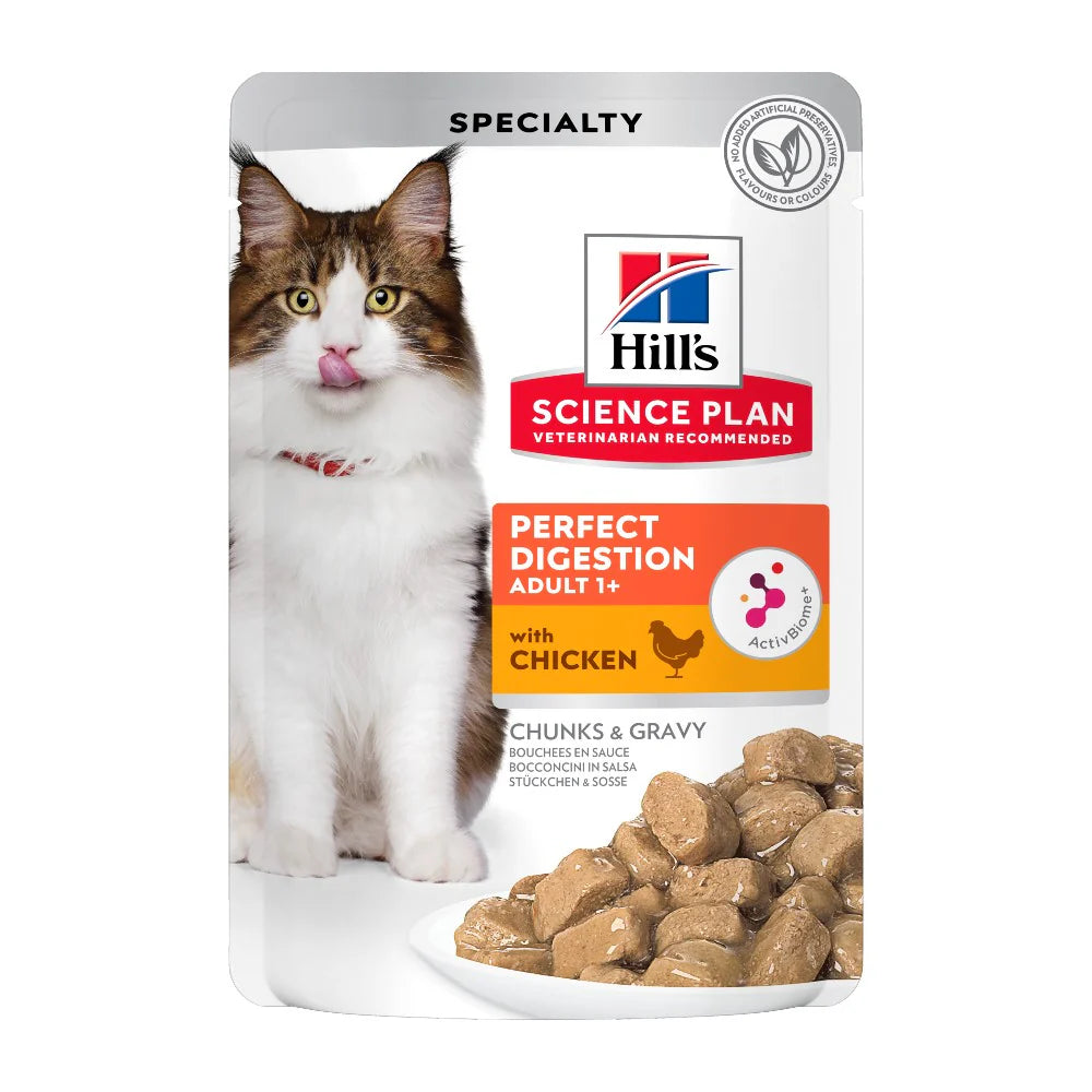 Hill's Adult Cat Perfect Digestion Wet Chicken Box