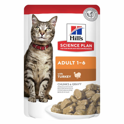 Hill's Adult Cat Wet Turkey Pouch
