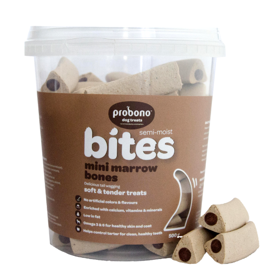 Probono Bites Mini Marrow Bones 500g Tub