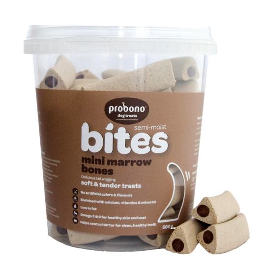 Probono Bites Mini Marrow Bones 500g Tub