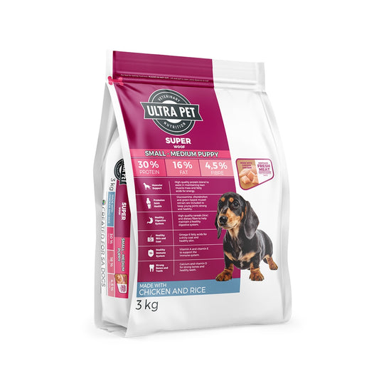 Ultra Pet Superwoof S-M Puppy Chicken & Rice